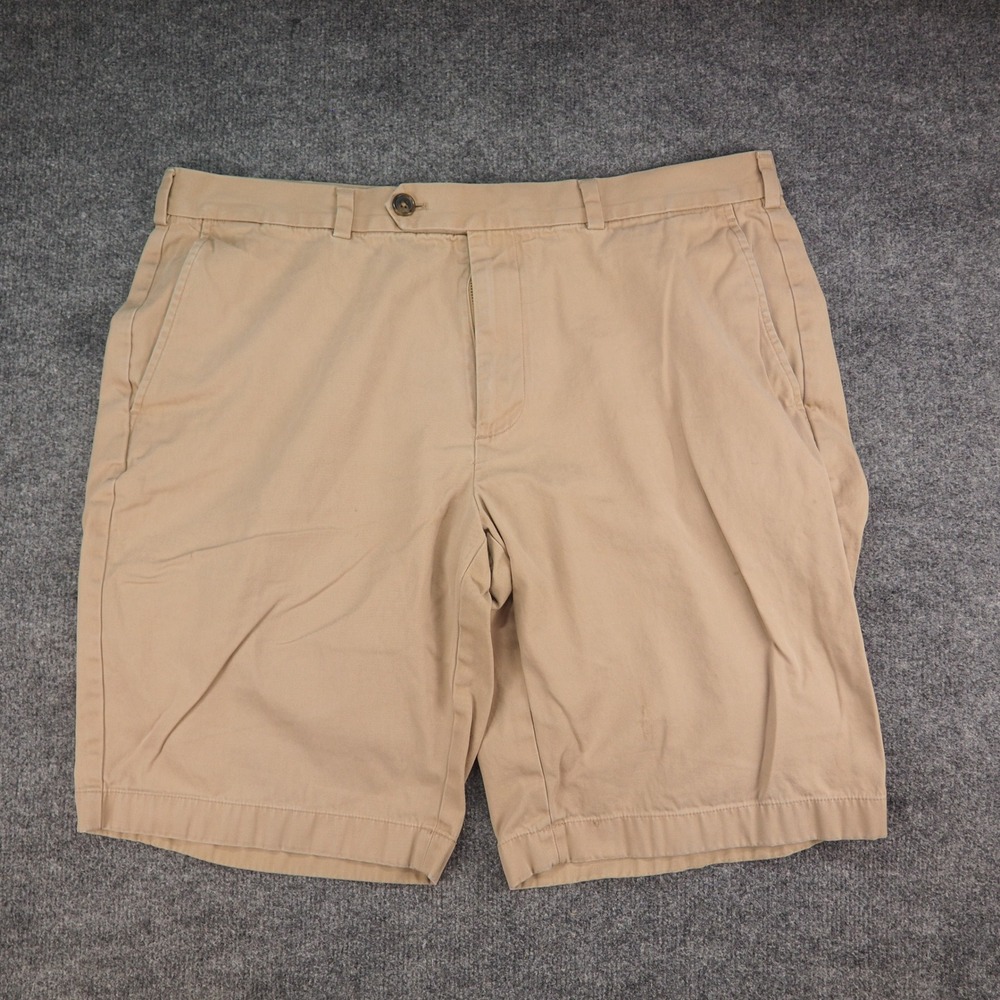 Brooks Brothers Shorts Mens 38 346 Tan Solid Cotton Chino Preppy Ivy League